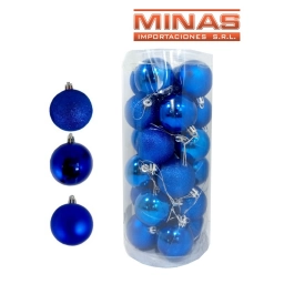 ESFERA DE NAV.DE 5  CM X 24 UND,AZUL.