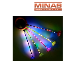 METE PATA X 60 CM,LUZ EN PALO Y  RUEDA.