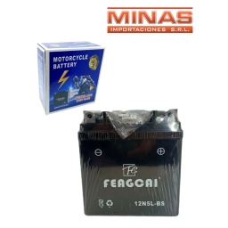 BATERIA PARA MOTO 12 VOLT 5 Ah, 13 CM X 6 CM X 11,5 CM.