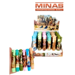 GOMA RETRACTIL TIPO LAPIZ X 30 UND, RAINBROT, $ 22 CU, 6 DISE�OS.