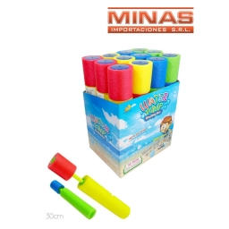 LANZADOR DE AGUA 36 CM X 7 CM X 12 UND, COLORES SURTIDOS, $ 155 CU.