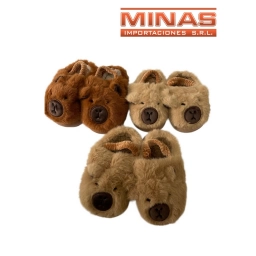 PANTUFLAS CAPIBARA 3 TALLES (2223 2425 2627)