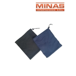 CUELLO DE POLAR DOBLE, AZUL Y NEGRO.