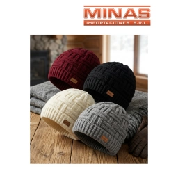 GORRO DE DAMA TRENZADO EN RELIEVE, 4 COLORES.