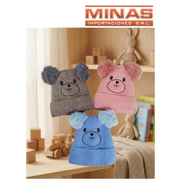 GORRO DE NI�O FORRADO, OSITO,