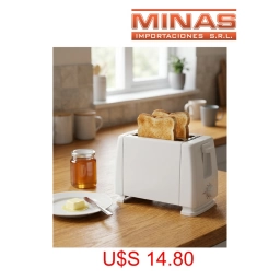 TOSTADORA GERAT PARA 2 REBANADAS, 700 W, 6 NIVELES DE TOSTADO, COLOR BLANCO.