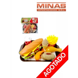 SET DE HAMBURGUESA COMPLETA 25 X 24 CM