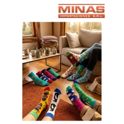 MEDIAS ESTAMPADAS X 12 PARES DIFERENTES DISE�OS, $  75 CU.