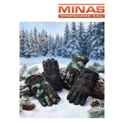 GUANTES DOBLE POLAR CAMUFLADOS.