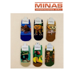 SOQUETES ADOLESCENTES X 10 PARES, BRAINROT, $ 35 CU.