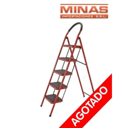 ESCALERA DE METAL DE 5 ESCALONES.