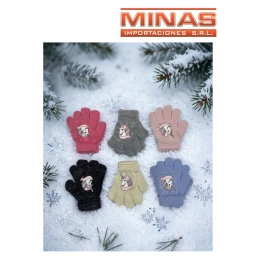 GUANTES PARA NI�A X 12 PARES,UNICORNIO, $ 74,90 CU.
