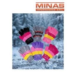 GUANTE PARA NI�O GRUESO 6 COLORES CU $40