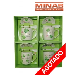TAZA CON CUCHARA 4 MODELOS
