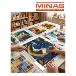 PINTURA CON DIAMANTE 5 D, LAMINA DE 50 CM X 40 CM, VARIOS DISE�OS.