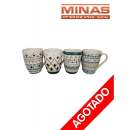 TAZA DE CERAMICA DE 10 CM,ARABESCOS.