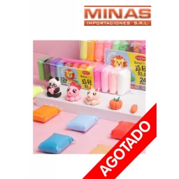 MASAS CLAY ( ENDURECE ) SURTIDAS X 12 COLORES.