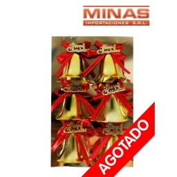 ADORNO DE NAV. CAMPANITAS X 6 UND.