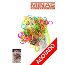 KIT DE GOMITAS PARA PULSERAS X 100 UND.