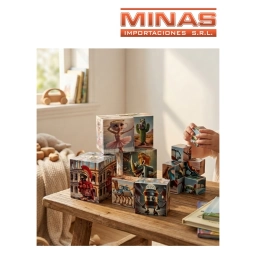 PUZZLE MAGNETICO DE 10 CM X 10  X 25 PCS,ROSADO.