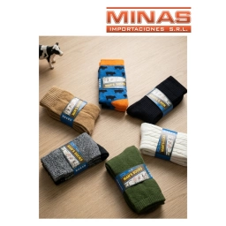 MEDIAS PARA ADULTO TERMICAS X 12 PARES,COLORES LISOS SURTIDOS, $ 40 CU.
