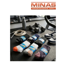 MEDIAS PARA ADULTO SPORT X 12 PARES,COLORES COMBINADOS SURTIDOS, $ 35 CU.