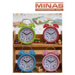RELOJ DESPERTADOR CAMPANA DE METAL MEDIANO