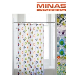 CORTINA DE BA�O DE 180 CM X 180 CM,4 COLORES.