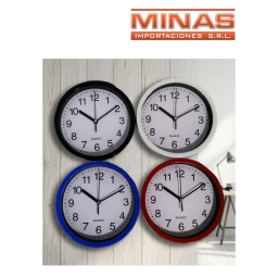 RELOJ DE PARED 20 CM, LISO.