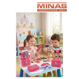 SET DE BELLEZA ,VALIJA CON 7 ACCESORIOS + SECADOR.