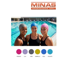 GORRA DE PISCINA PARA ADULTOS, DE SILICONA, VARIOS COLORES