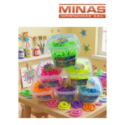 SQUISHY FIDEOS 100G 6 COLORES