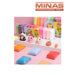 MASAS CLAY ( ENDURECE ) SURTIDAS X 12 COLORES.