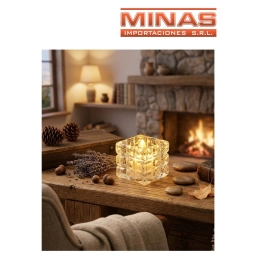 VELA LED DECORATIVA 4 X 4 CM 24 PCS $35 CU