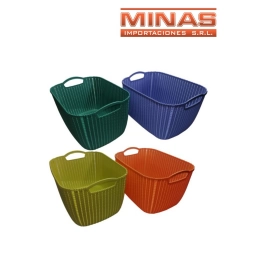 CANASTO DE PLAST. 36 CM X 25 CM X 20 CM.