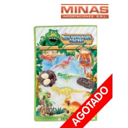 DINOSAURIOS EN BLISTER 43 X 28 CM