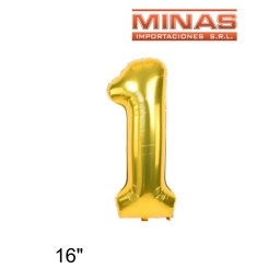 GLOBO N� 1, DE 16�,DORADO.