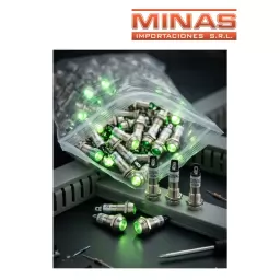 LUZ INDICADORA VERDE 220V 3.5 $22 CU 50 PCS