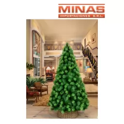 ARBOL PINO VERDE DE DOS TONOS X 90 CM, 40 RAMAS, CON  BASE DE PLASTICO.
