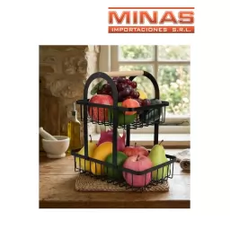 PORTA FRUTAS DE METAL DOS ESTANTES