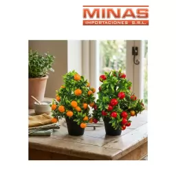 ARBOL DOS MODELOS NARANJA, MANZANA 55 CM