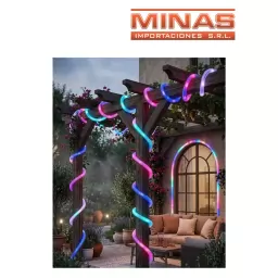 MANGUERA DE LUCES MULTICOLOR X 8 METROS ,220V.