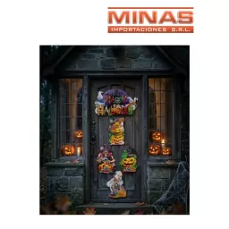CARTEL HALLOWEEN 35 CM X 20 CM, 6 DISE�S.