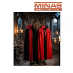 DISFRAZ: CAPA DE DRACULA DE 110 CM,PARA NI�OS ENTRE 7 Y 11 A�OS .