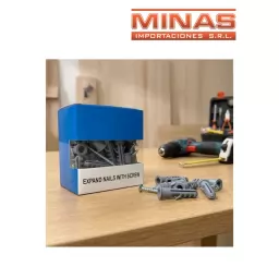 CAJITA X 50 TORNILLO CON TACO DE 8